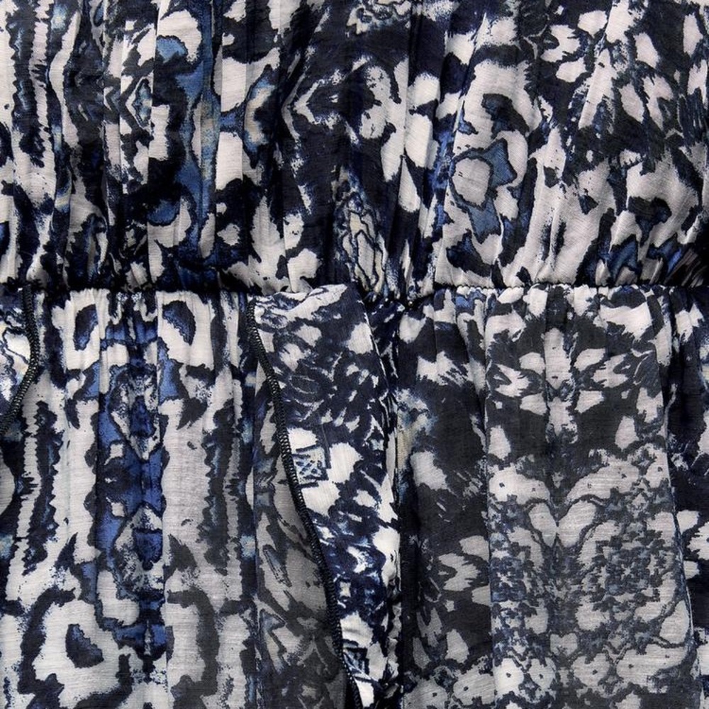 ZARA RUFFLED PRINTED MINI DRESS - Picture 6 of 8
